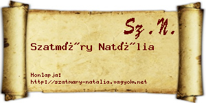 Szatmáry Natália névjegykártya